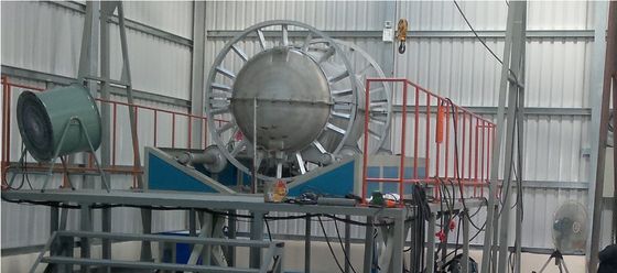 Electric Rock And Roll Rotational Moulding Water Storage Tank Making Machine Hot Air Circulation