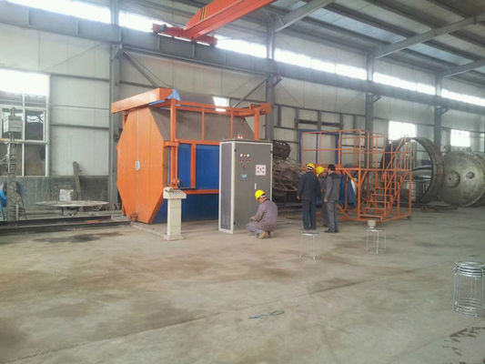 เครื่องโรโตโมลด์แบบหมุนได้แบบชัตเทิล อัตโนมัติเต็มรูปแบบ 220v เครื่องขึ้นรูปด้วยการหมุนแบบพิเศษสำหรับถังเก็บน้ำ